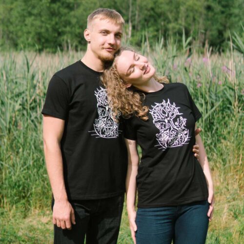 T-krekls “Pasaules koks” (Unisex, melns)