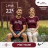 Divi krekliņi “Latvija” (Unisex, bordo)