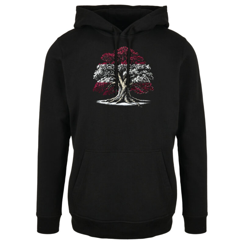Džemperis ar kapuci “Ozols”  (unisex, melns)