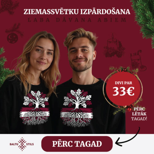 Divi džemperi “Ozols” (Unisex, melni)