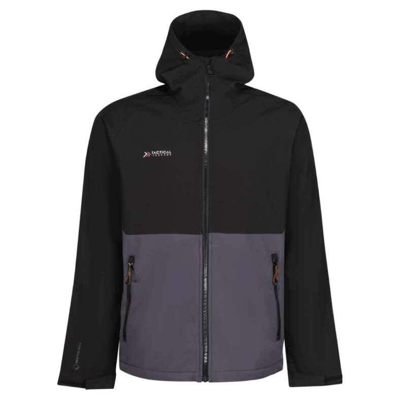 “Regatta” Softshell jaka BEZ APDRUKAS (unisex, melna/pelēka)