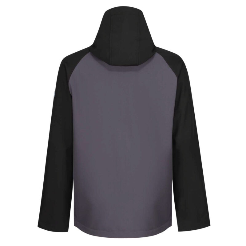 “Regatta” Softshell jaka BEZ APDRUKAS (unisex, melna/pelēka) - Image 2