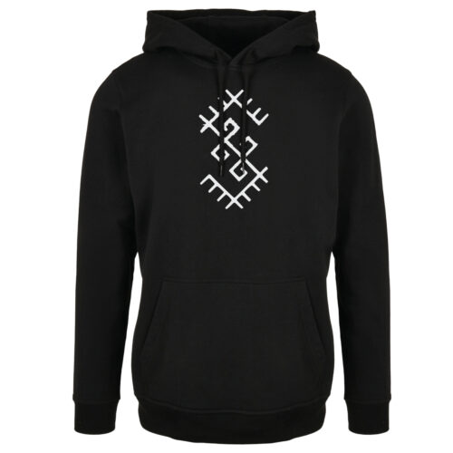 Džemperis ar kapuci “Zalktis” (Unisex, melns)