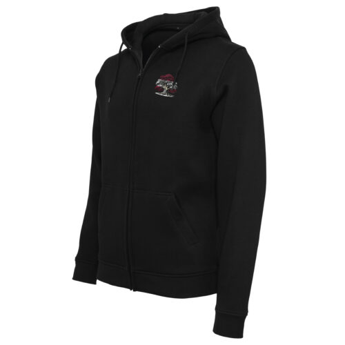 Džemperis ar rāvējslēdzēju “Ozols sirdī” (Unisex, melns)