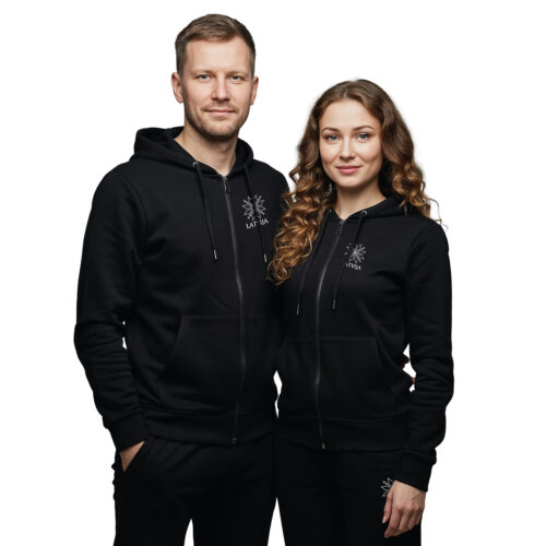 Treniņtērps “Latvija sirdī” (Unisex, melns)